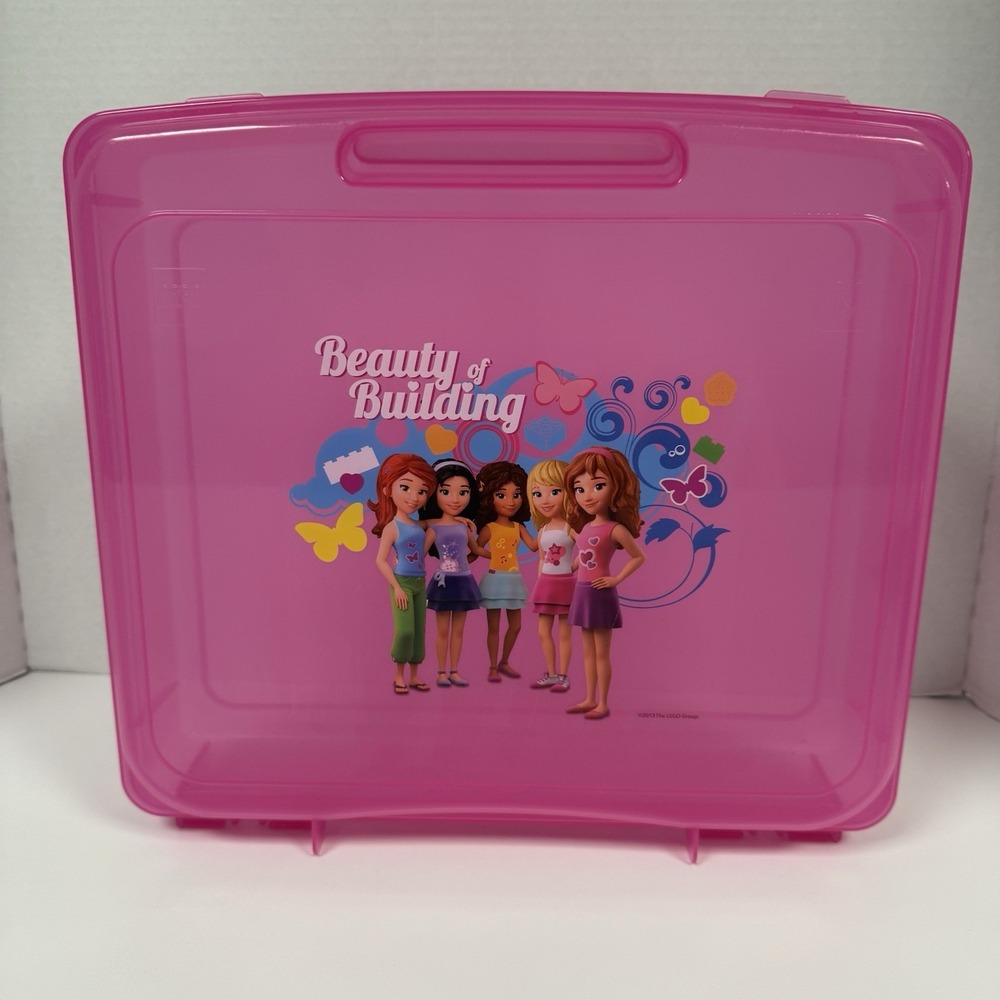 LEGO Storage Case LEGO FRIENDS Beauty of Building Large Pink Clean Lightly Used